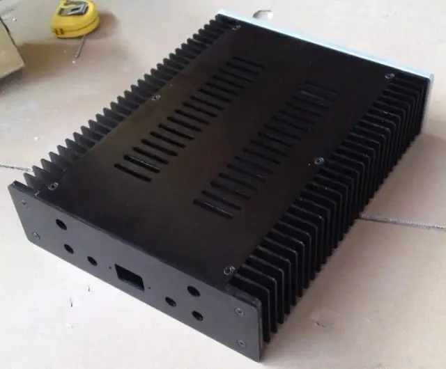 Custodia per amplificatore di potenza/mini amplificatore in alluminio argento T2607/custodia per PSU