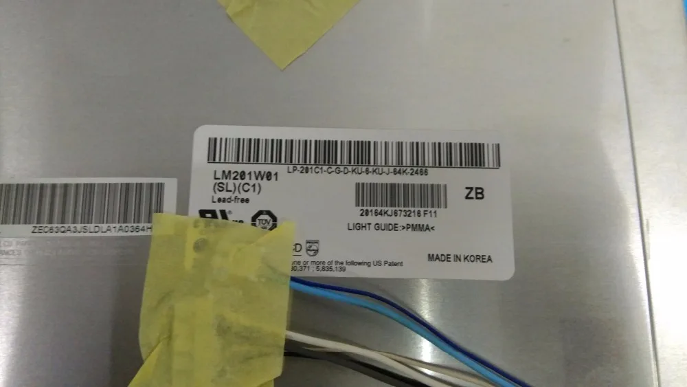Layar tampilan LCD LM201W01-SLC1 LM201W01(SL)(C1).
