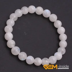 6mm 8mm 10mm 12mm natural moonstone bracelet natural stone bracelet Birthstone of June Symbol of health wealth free shipping 7