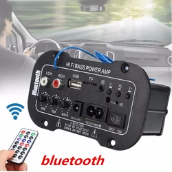 50W Amplifier On Board Audio Bluetooth Amplificador Bass DIY Power Amplifiers Module AUX TF Card USB For Car Truck RV Camper