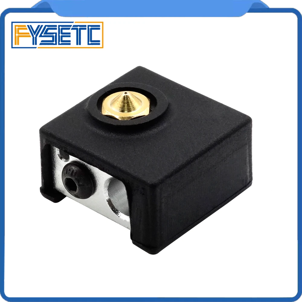 1PC Black MK9 Silicone Socks Heater Block Cover Silicone Insulation Black Color For Replicator Anet Prusa i3 Tronxy MK7/MK8/MK9 view 3