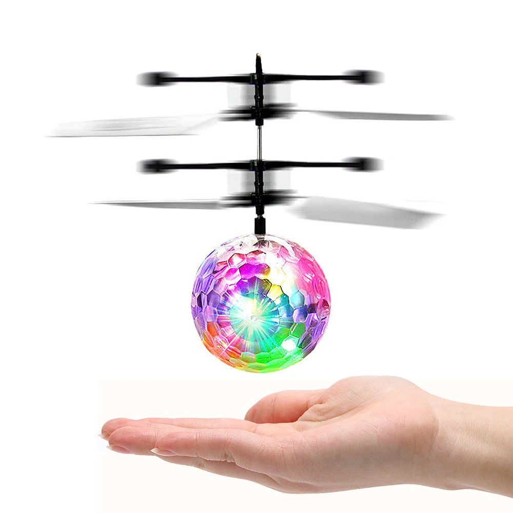 Flying Ball Luminous Lighting Mini Helicopter LED Light Lamp Novelty Lighting Remote Control Electronic Infrared Induction