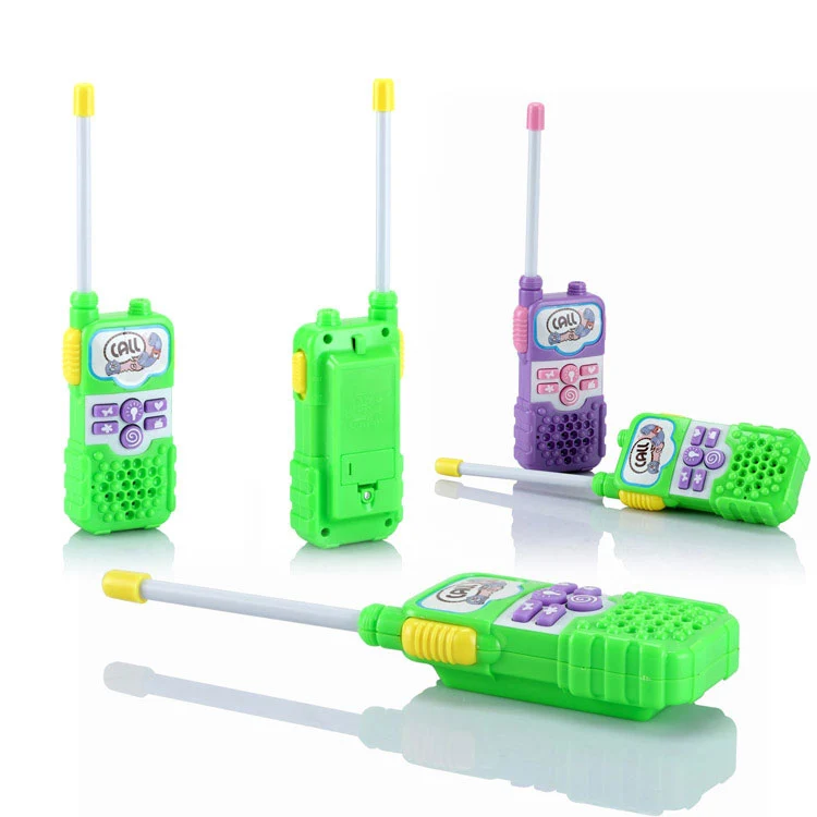 Para Walkie Talkie Kids Radio 0.5w amatorskie dwukierunkowe Talkly Led Light dzieci Transceiver domofon prezent interaktywne plastikowe