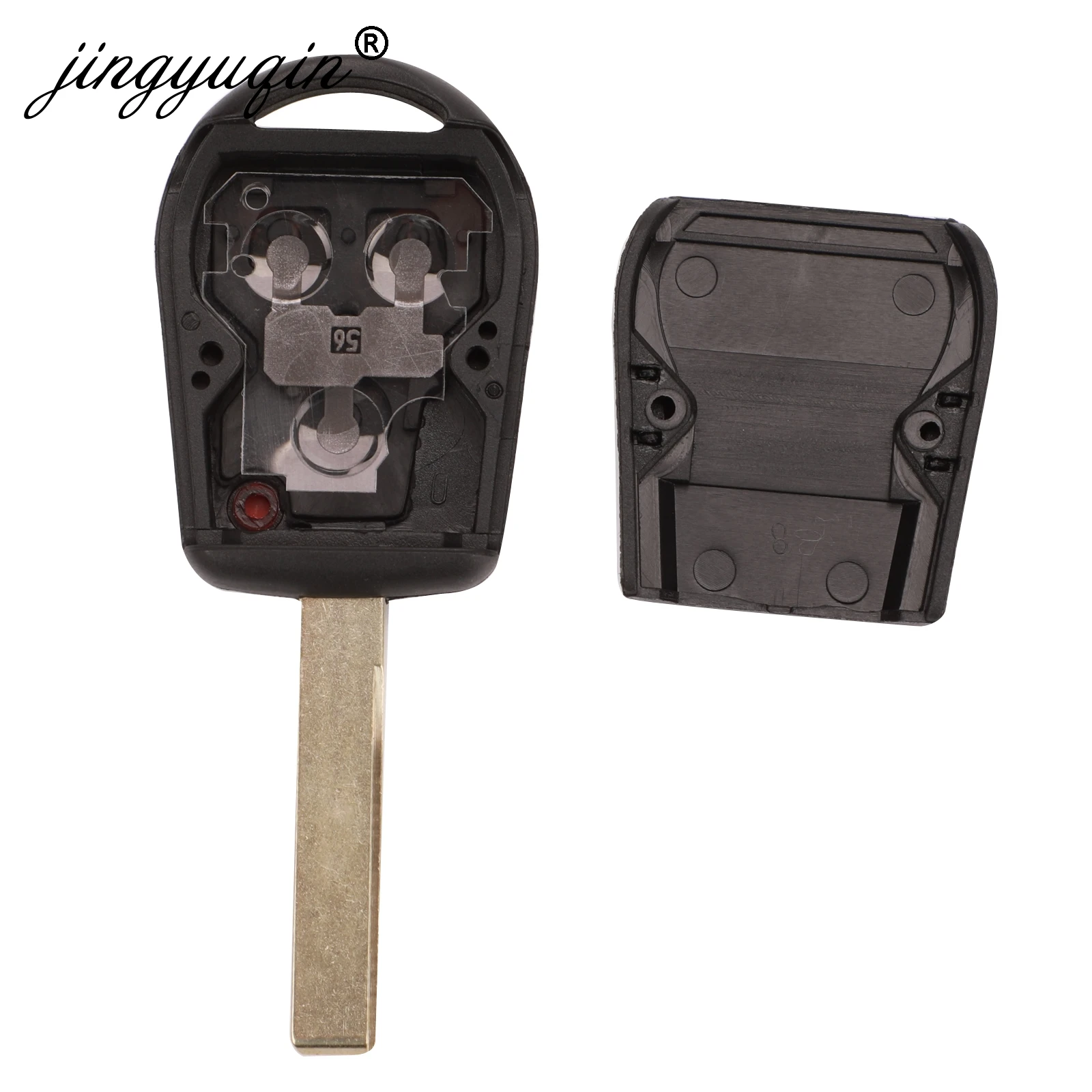 jingyuqin 2/3 Button Remote Key Shell Fit For BMW E31 E32 E34 E36 E38 E39 E46 Z3 Z4 Case Fob 3 BTN Uncut Key Fob Case