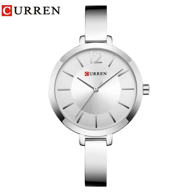 CURREN Fashion Women Dress Wristwatch Ladies Quartz Watch Brand Luxury Women Bracelet Watches Full Steel Female Clock