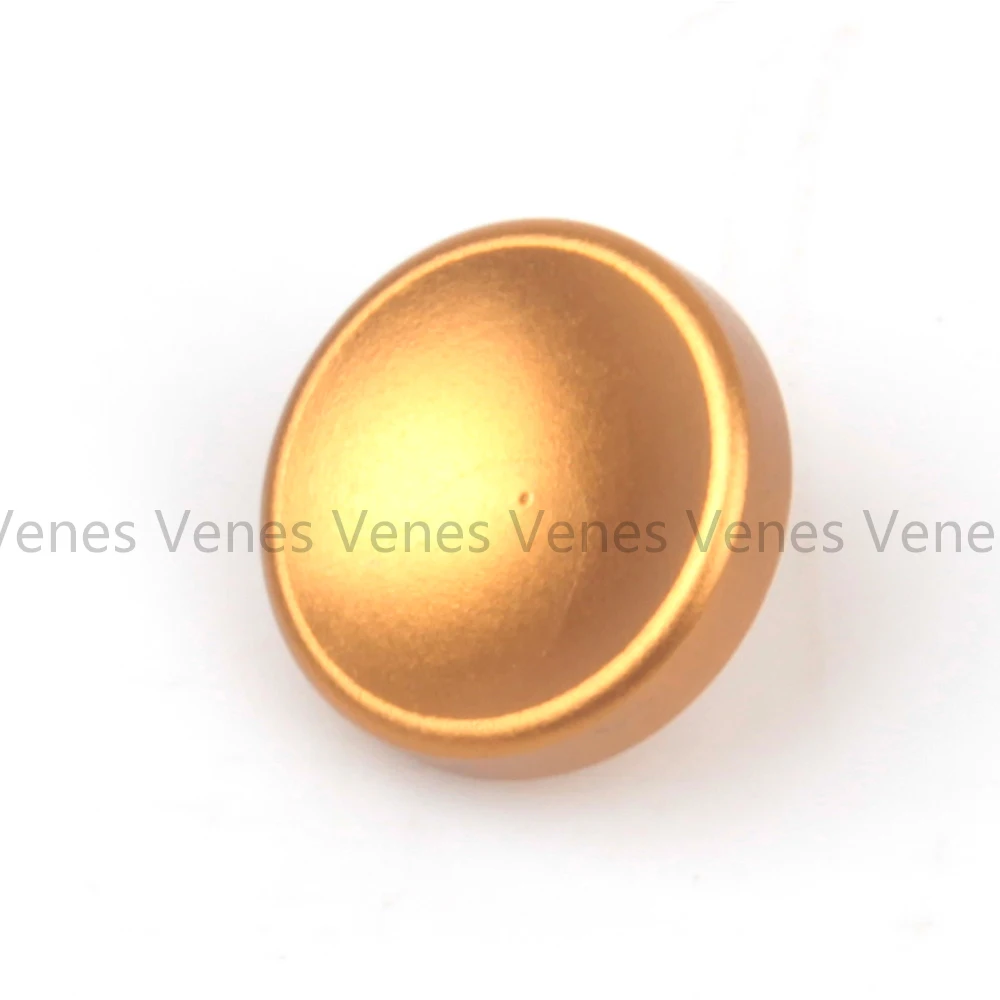 Venes Concave Metal Soft Shutter Release Button Gold Color