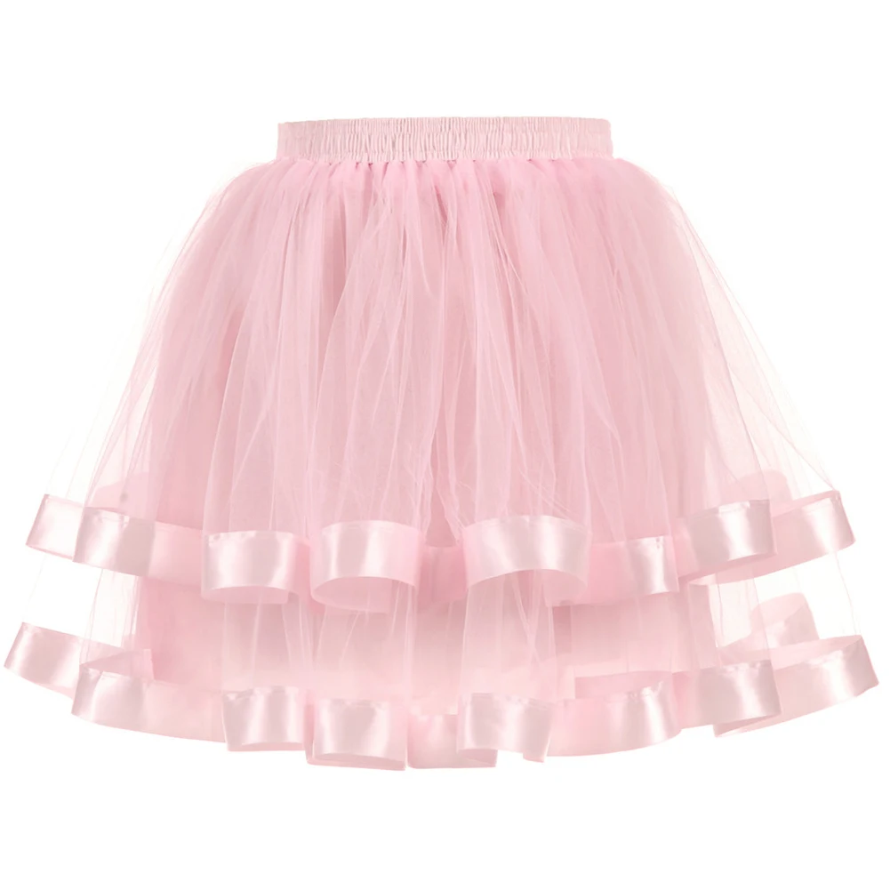 New Fashion Two layer gauze ribbon Boneless Skirt Female dance body Gauze Skirt