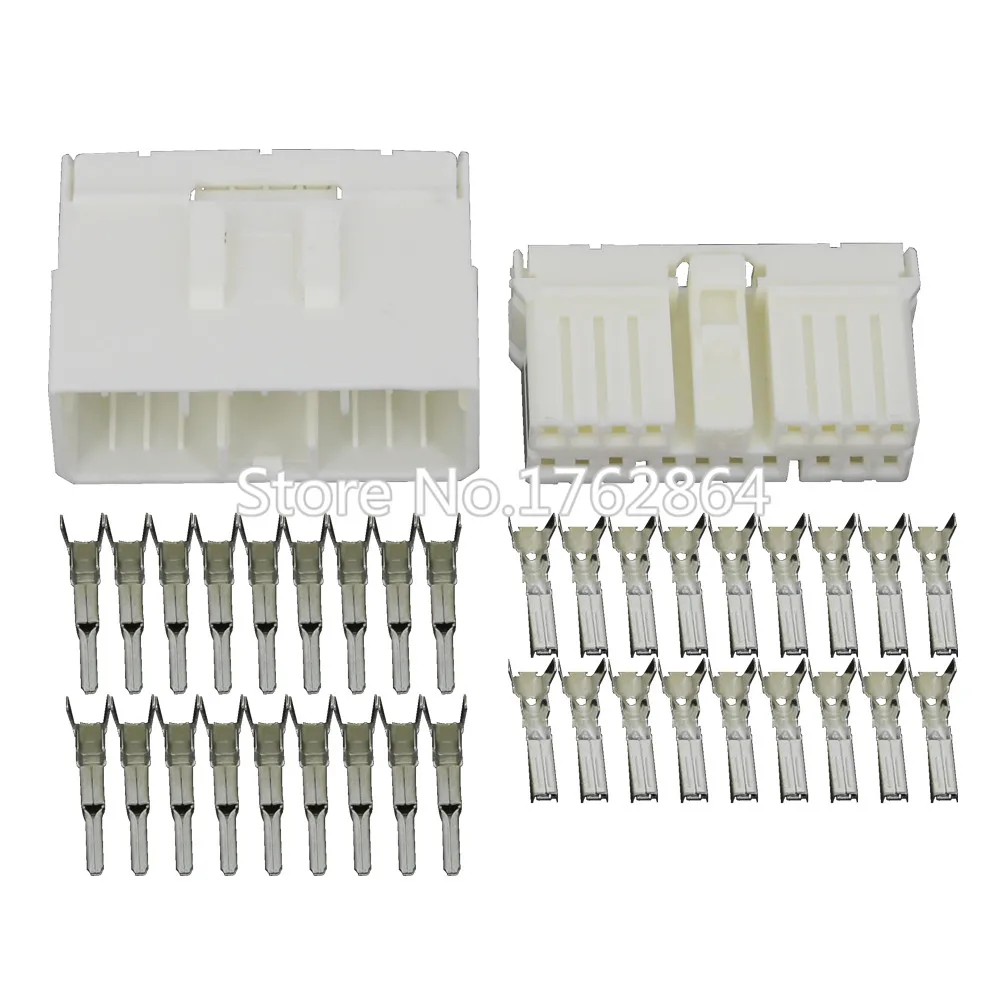 

18 Pin sheathed white car connector with terminal DJ7181-1.8-11/21 18P car connector