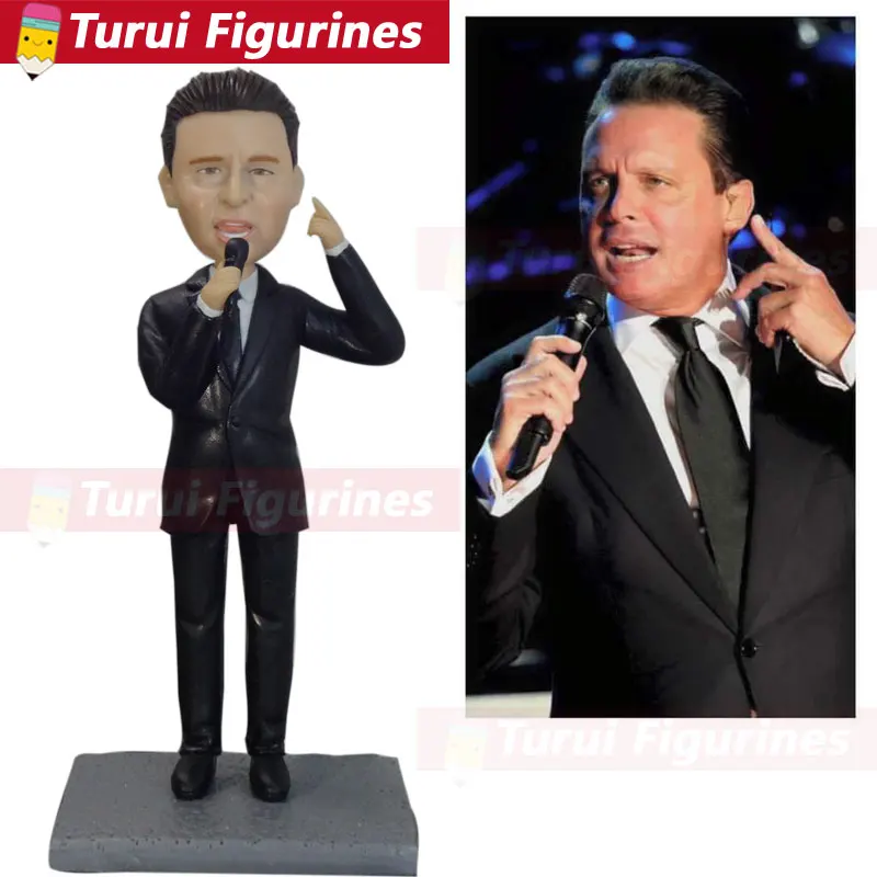 Turn your selfies into bobblehead famous customized singer bobblehead bobble head dolls personalized polymer clay dolls from pho