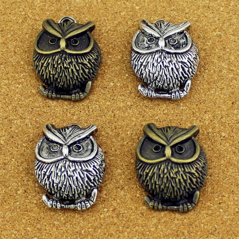 5pcs Retro Bronze Silver Zinc Alloy Owl Skull Spikes For Clothing Punk Rivets Leather Craft Tachas Para Ropa