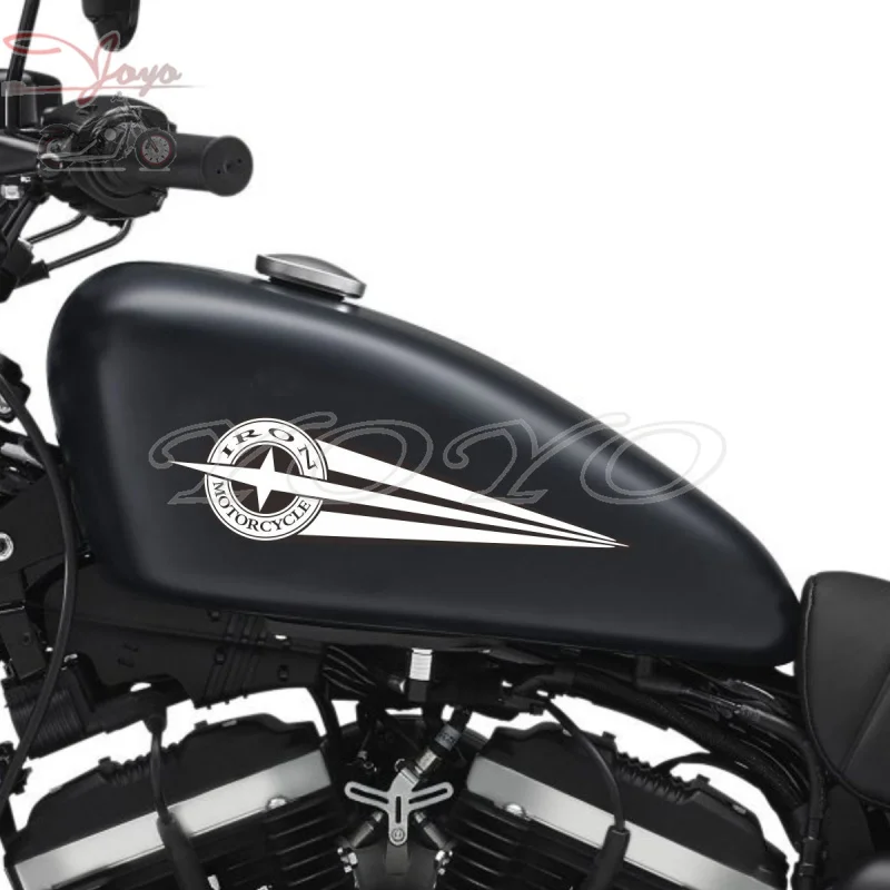 

Motorcycle Decal Fairing Stickers Fuel Tank Decals Vinyl Sticker For Harley Sportster XL883N IRON