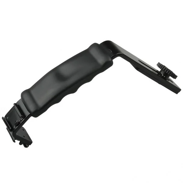 FOTGA L Flash Bracket Mount 2 Hot Shoe For Camcorder Mic Microphone Video Light Camera