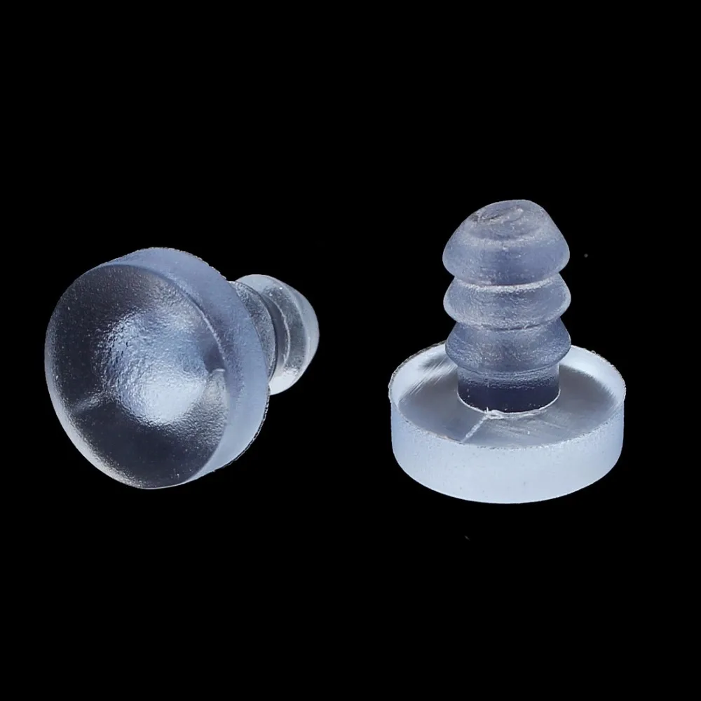 Uxcell 30pcs 9mmx11mm Rubber Anticollision Embedded Soft Stem Bumpers Screw Hole Plugs