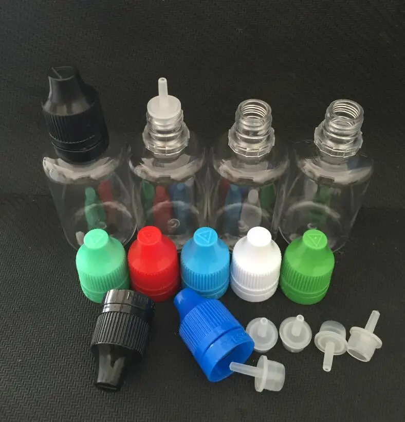 

30ml PET Clear Eye Liquid Dropper Bottle Empty Plastic Bottles With Long Thin Tip And Childproof Cap lin3299