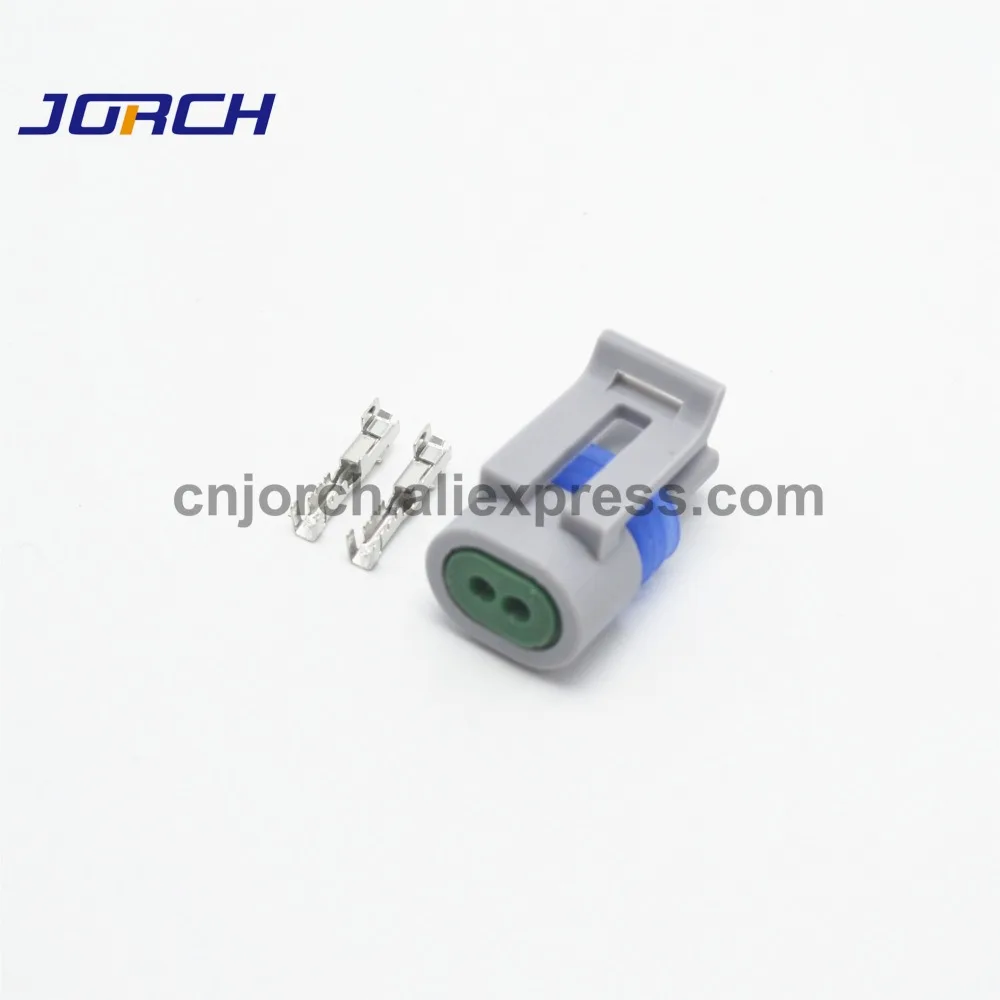 10sets Delphi 2 pin Intake Air Temp Temperature Sensor plug waterproof electrical wire connector for GM 12162197