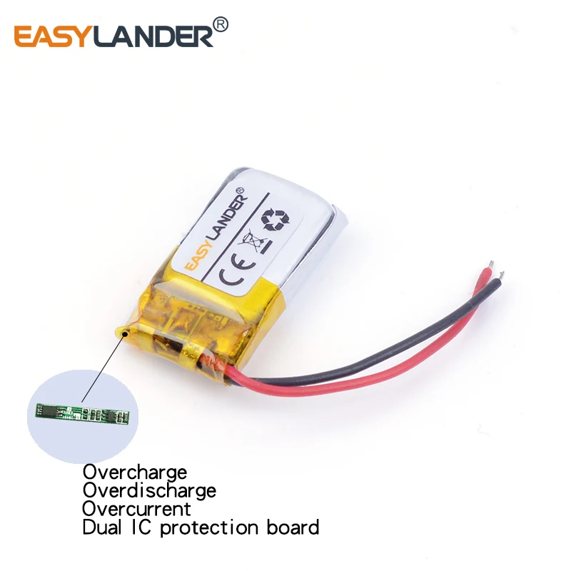 3.7V 80mAh Rechargeable Li-Polymer Li-ion Battery For bluetooth headset mouse Bracelet Wrist Watch Self-timer bar 501220 501218