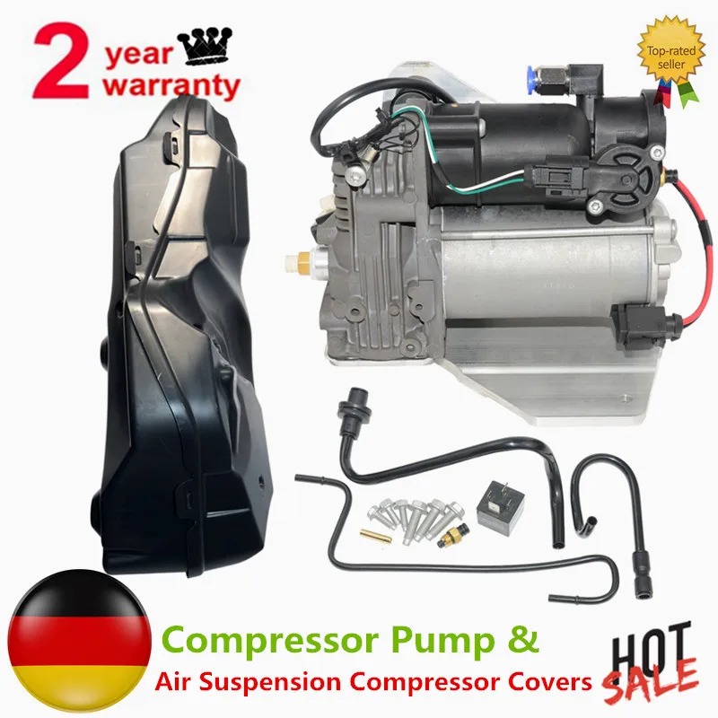 AP03 for LAND ROVER DISCOVERY 3 4, Range Rover Sport AMK Air COMPRESSOR PUMP+COVER LR045251