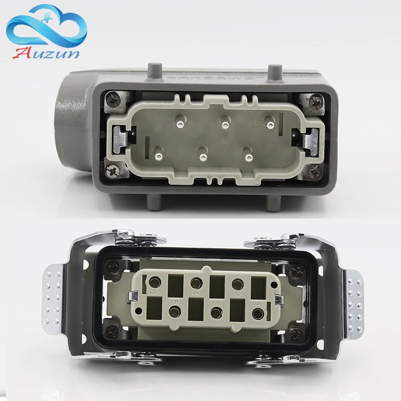HDC - HSB - 006 Heavy Duty Connector 6 Pins Core High Current 35A Aviation Industry Waterproof Plug Socket 500V