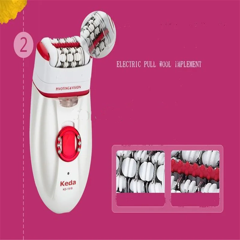 

3 in 1 Electric Lady Epilator Body Hair Remover Tweezer Woman Shaver Razor Female Bikini Trimmer Leg Haircut Removal Clipper Kit