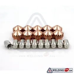 SAF 20/40/100 PLAZCUT NERTAJET Plasma Cutter cutting torch electrodes nozzle tips 0408-2404 & 0408-2385 PKG/20