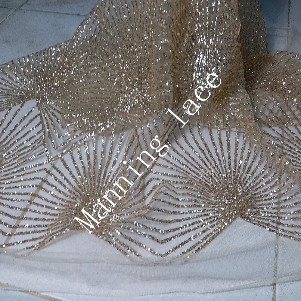 

Myfz-1368 new Christmas party dress lace fabric wedding dress and lace fabric! African gauze lace