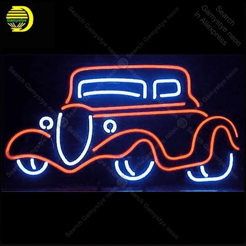 

CAR Auto RED NEON SIGN REAL GLASS BEER BAR PUB LIGHT SIGN STORE DISPLAY PACKING GARAGE Club ADVERTISING LIGHT Wall Light lamp