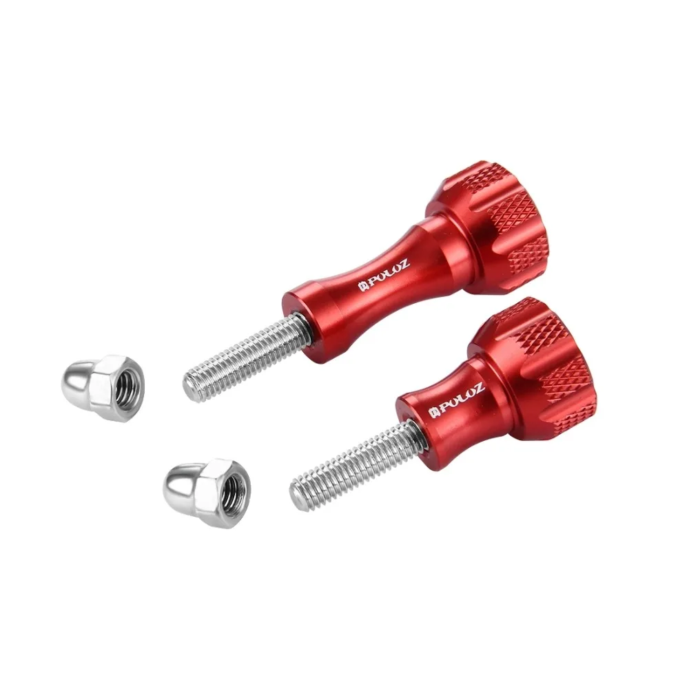 PULUZ CNC Aluminum Thumb Knob Stainless Bolt Nut Screw Set for GoPro NEW HERO Action Cameras Screw Set Action Camera Accessories