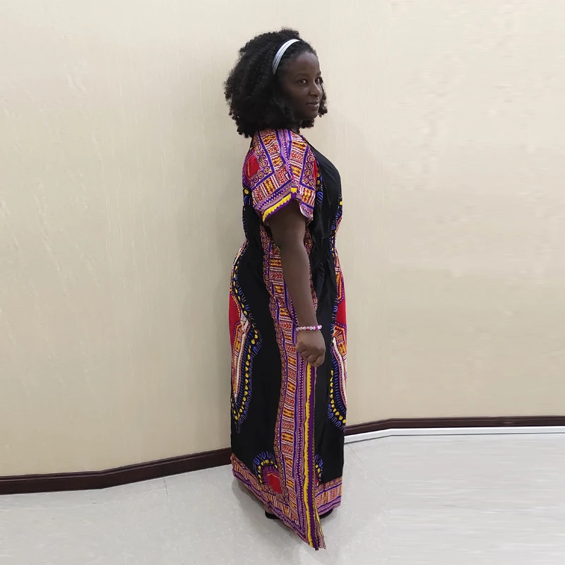 100% algodão veste feminina de painel ikiage vestido africano estampa tradicional roupas africanas