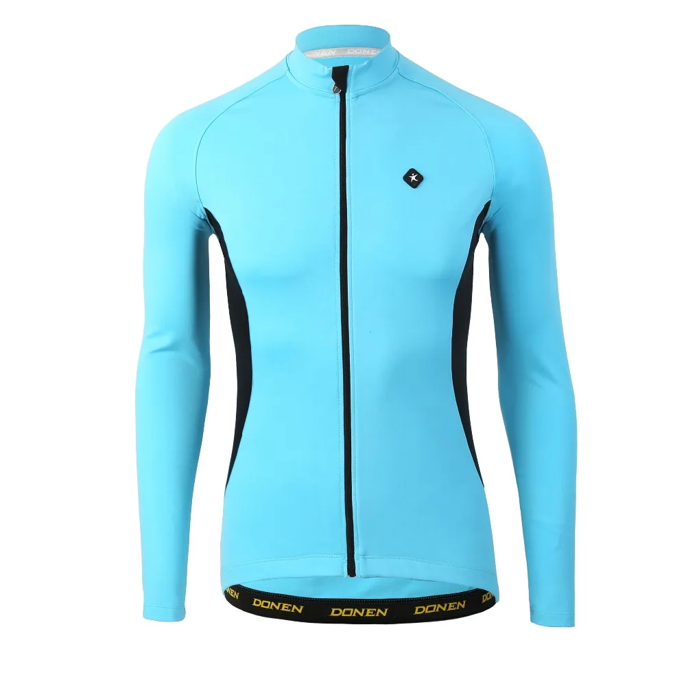 DONENE Spring Warm long sleeve cycling jersey male outdoor bike coat riding clothes mountain bike equipment Clothing