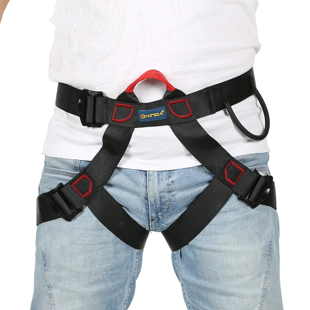 New High Quality Harnesses Setting Half Body Polyester Belt Protection Climbing Downhill Fire Floor Escape Mountaineering