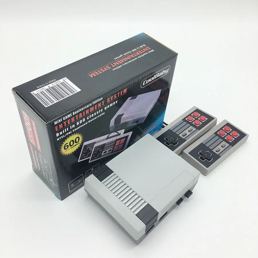 Mini klasyczna edycja konsola do gier wideo AV/HDMI NES Retro z 2 kontrolerami wbudowanymi 600 klasycznych gier Nintendo