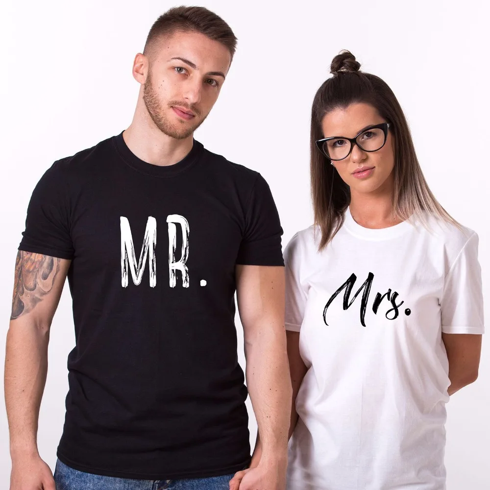 2019 Man'S Designer Funny Cotton Tee couples Matching Shirts - Mr And Mrs Tees - His And Hers Love Cupid Tee Shirts