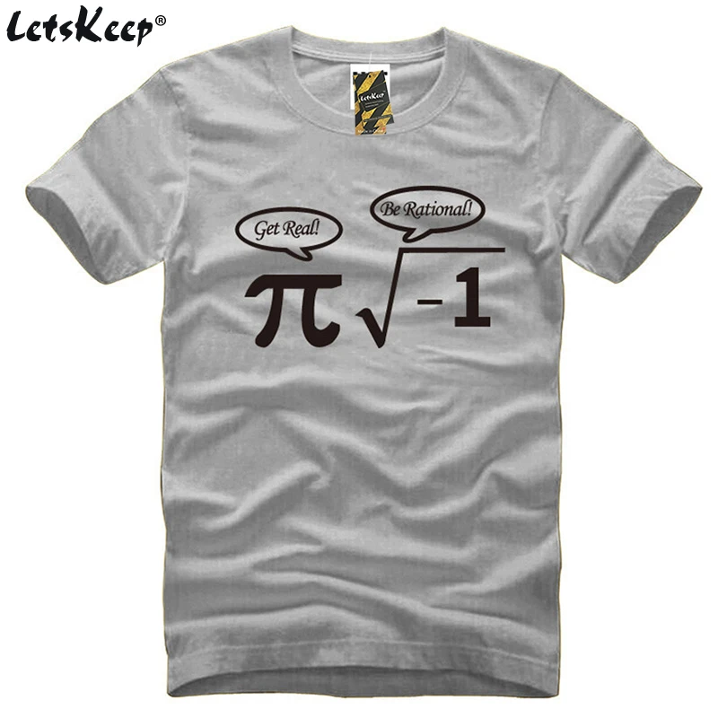 LetsKeep New Nerdy Geek t shirt men creative math funny t-shirt full cotton mens humor tees & tops o-neck Pi Nerd , MA384