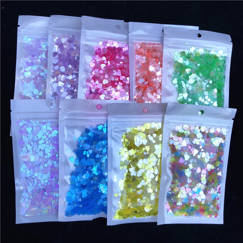 Rose Crystal 3Mm 4Mm 6Mm Multi Size 3000Pcs Liefde Hart Vorm Losse Pailletten Pailetten Voor Nagels art, bruiloft Decoratie Confetti