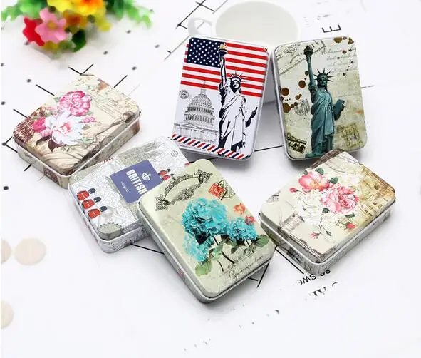 

200pcs hot Colorful mini tin Metal box Sealed jar packing jewelry candy box small storage cans Coin earrings headphones gift box