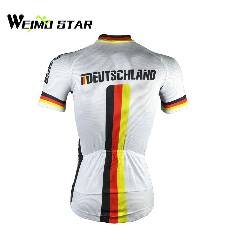 Weimostar Germany Cycling Jersey Men bike clothing bicycle top Men Ropa Ciclismo maillot MTB jersey short sleeve shirt Summer