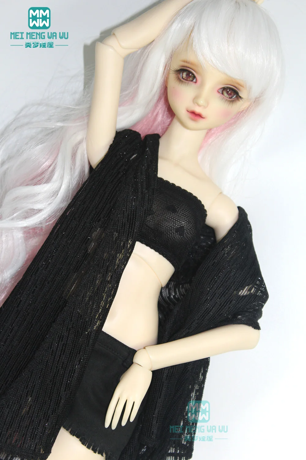 BJD accessories doll clothes for 1/3 BJD SD doll fashion  black cardigan, short skirt