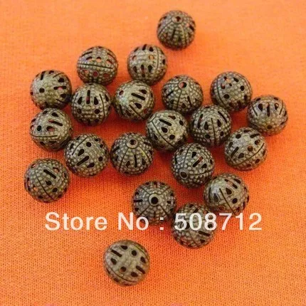 

Free shipping!!!!! wholesale 1000pcs 8mm ANTIQUE BRONZE FILIGREE BEADS/End Spacer Beads 4mm