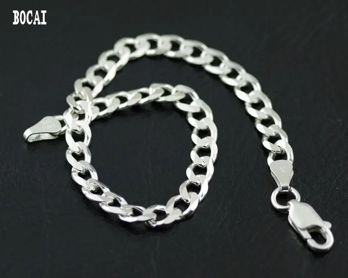 ITALY Italy imported 925 sterling silver  flat Italy Silver Bracelet