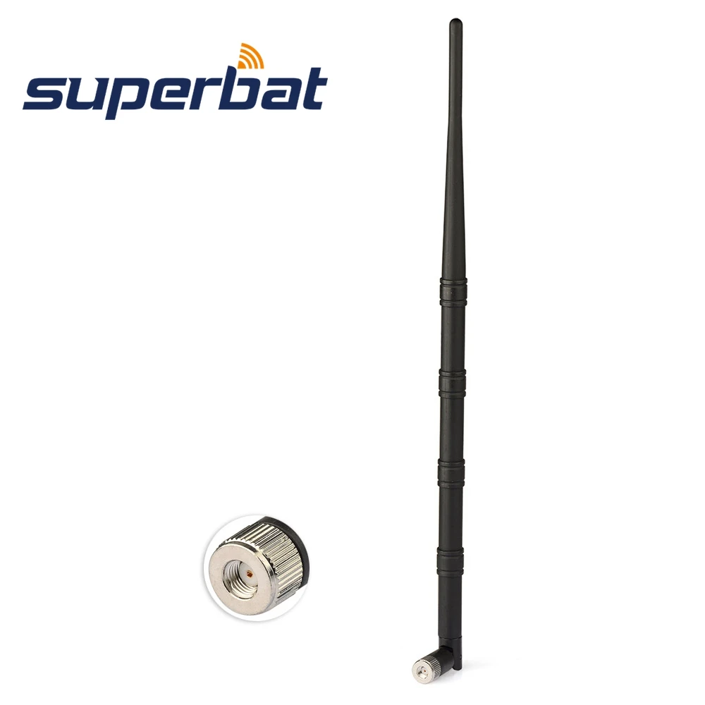 Superbat 2.4GHz 15dbi WiFi Router Tilt-Swivel Wireless LWU Antenna RP-SMA Male(Female pin) Connector