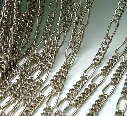 

Free shipping!!!! 50m/lot Dull silver copper material 3x6mm jewelry chain