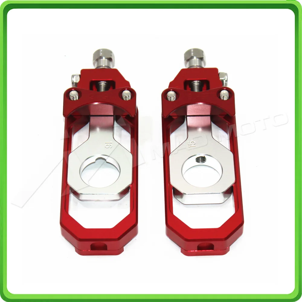 Motorcycle Chain Tensioner Adjuster fit for APRILIA RSV4 2009 2010 2011 2012 2013 2014 Red & Silver