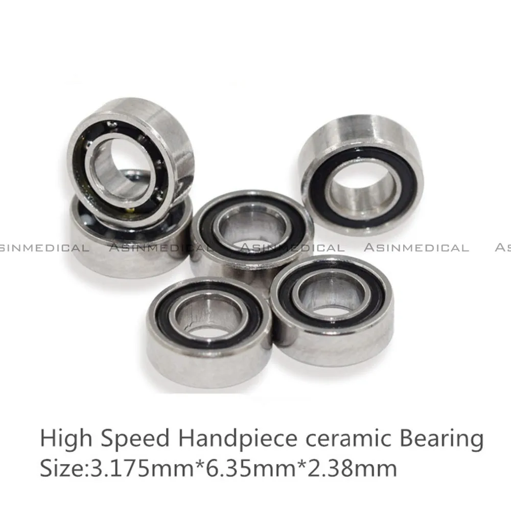 

Dental High Quality New 20pc SR144 High Speed Dental Handpiece Ceramic Bearings Dental Handpiece Bearing 3.175*6.35*2.381 mm