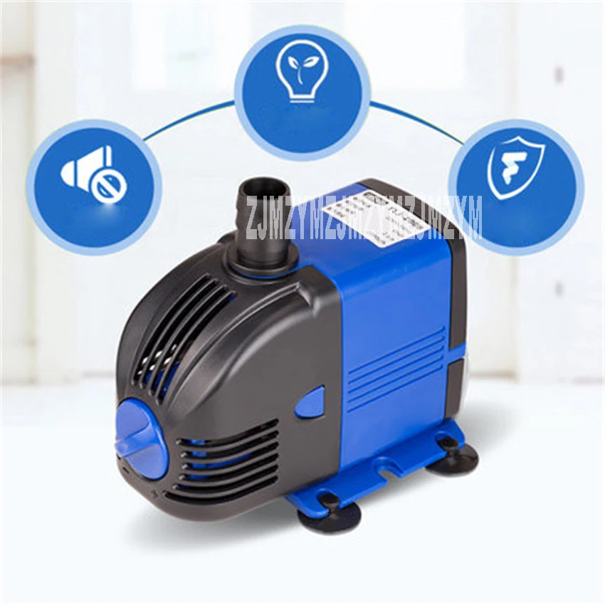 YLJ-600 220V 600L/h 6W Submersible Water Pump Aquarium Fountain Fish Tank Spout Energy Saving stainless steel shaft