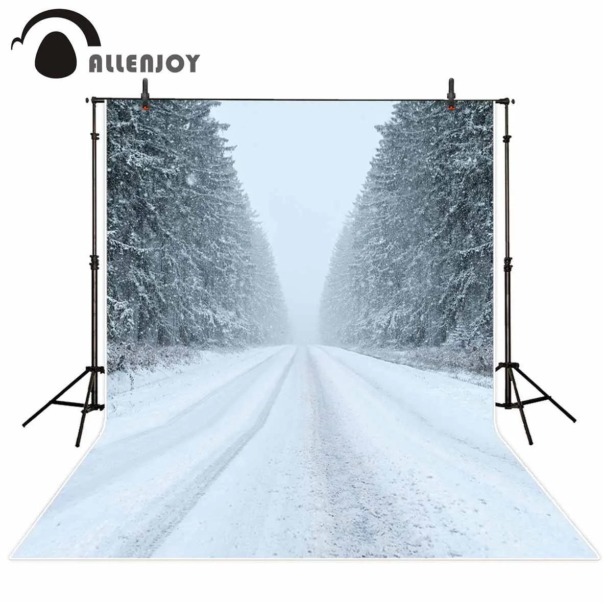 Allenjoy newborn photography background Blizzard Snow Cedar Snowflakes Road Marks photo studio photobooth high quality HD files