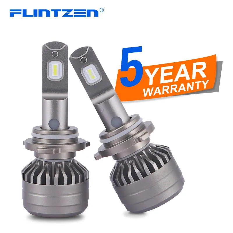 

Flintzen 2pcs high quality Whole body metal led car headlight bulb DC9-36V h1 h4 h11 h7 led car headlamp LED Auto Headlamp bulb