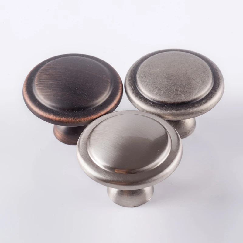 76MM American retro style antique silver black antique copper kitchen cabinet cupboard handle stain nickel drawer cabinet  knob