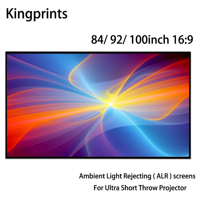 

Ambient Light Rejecting ALR Thin Frame 84 92 100inch Projection Screen For WEMAX One Sony Ultra Short Throw UST Projectors