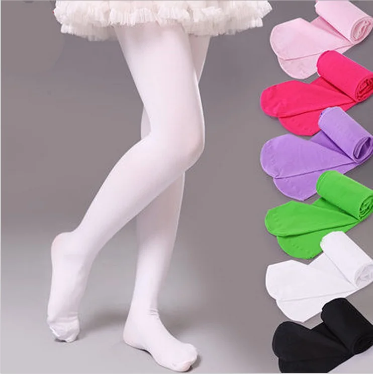 girls dance tights white black.red green blue yellow tights for girls children summer fall autumn ballet pantys