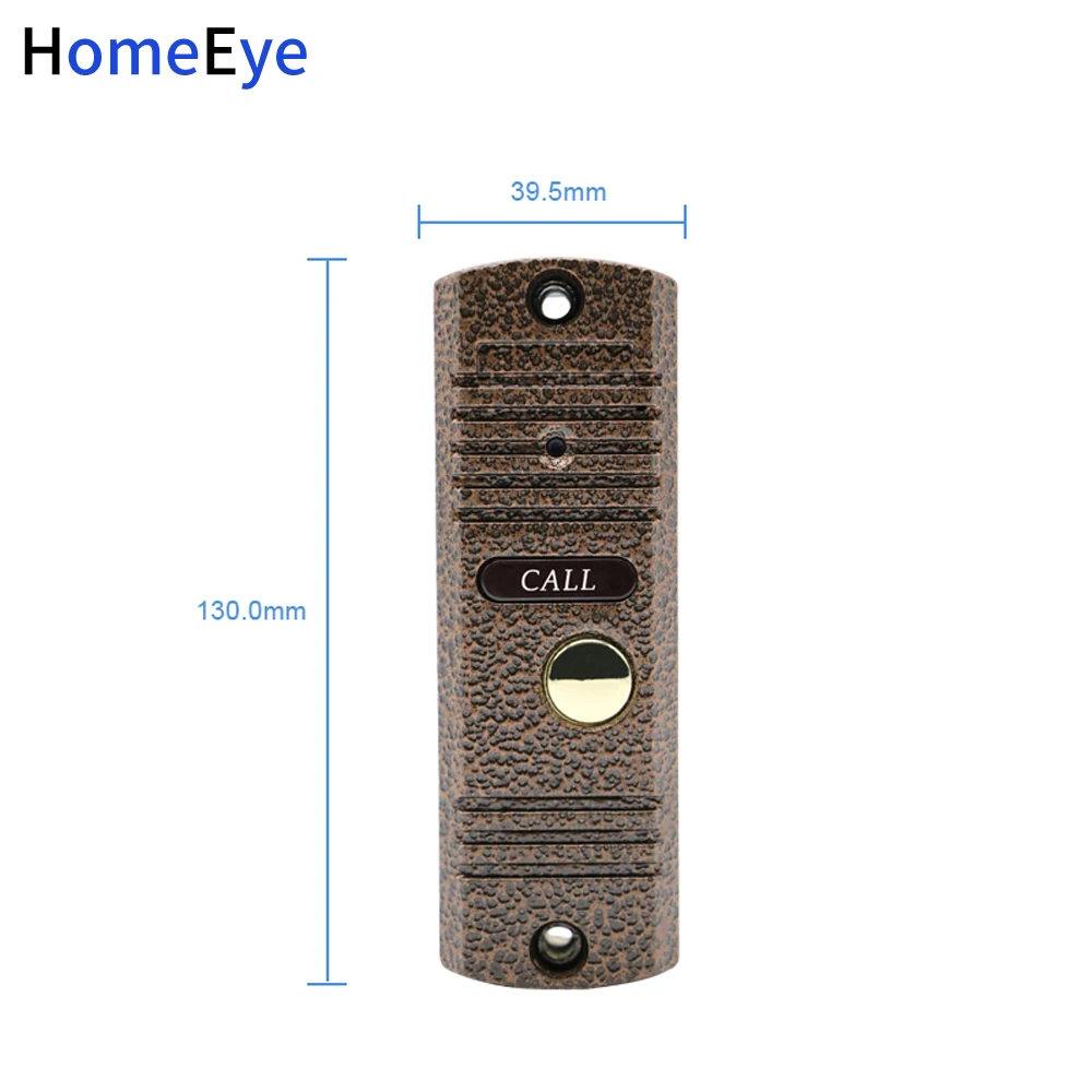 HomeEye Door Phone Intercom Outdoor Call Button Call Panel 1200TVL Build-in Camera Apartment Security Doorbell IR Night Vision